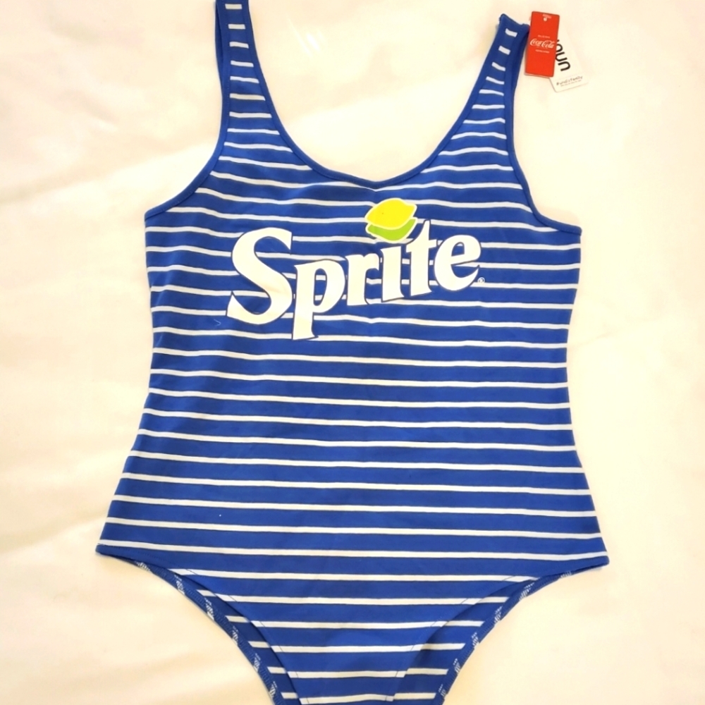 Sprite Blue & White Stripped Bodysuit